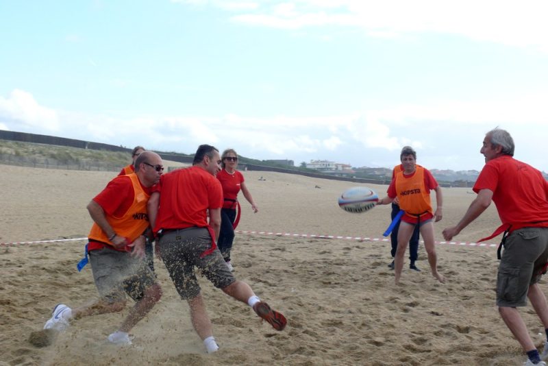 team building beach rugby